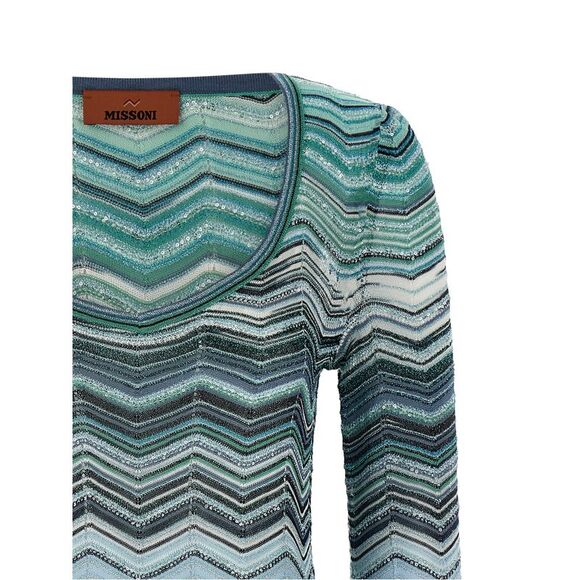 Missoni Women Chevron Lamé Dress - Picture 3 of 4